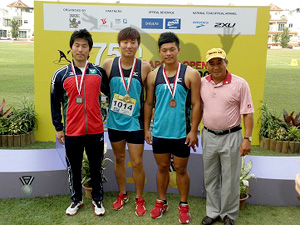 東日本実業団選手権大会に続いて出場したシンガポール・オープン。２位に入る活躍を見せました