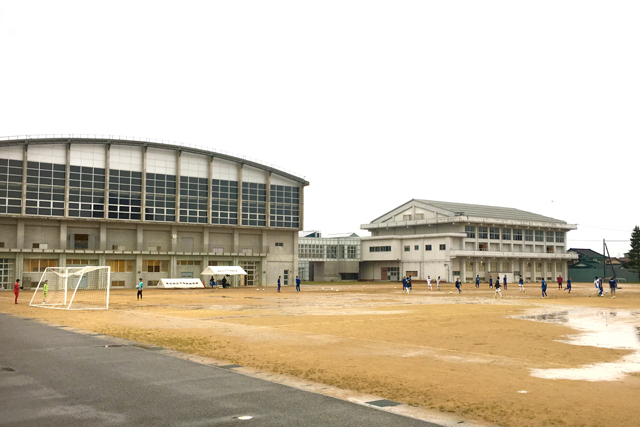 宮澤選手が通う金沢市立工業高等学校の外観