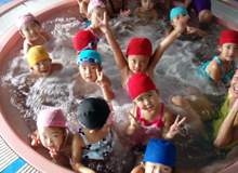 福岡県内の幼児たち