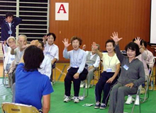 頭の体操の様子