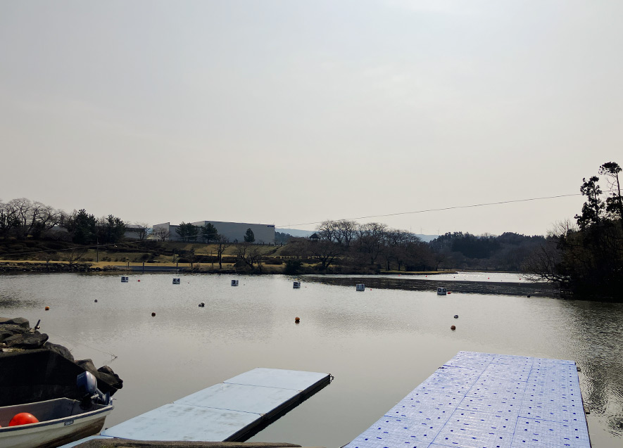 カヌー乗降場所（浮桟橋）