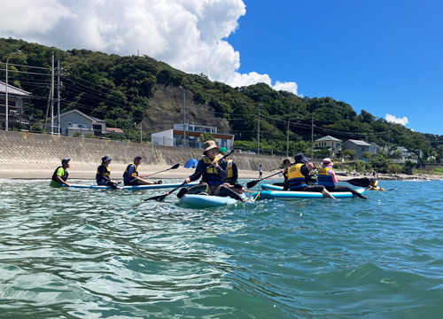 家族と乗る初めてのSUP