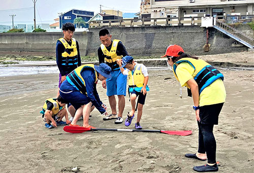 ビーサン飛ばしにチャレンジ