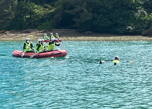 落水者（模擬）の救助