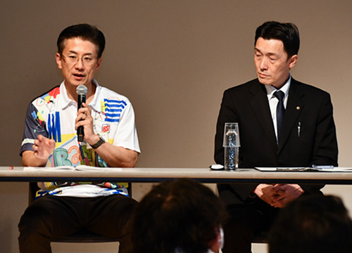 左：石巻市 杉浦 誠 氏　右：五城目町 川村 拓 氏