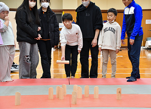 白熱したモルック大会