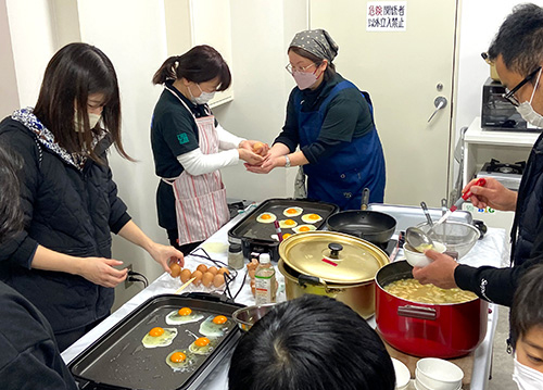 この日の朝食は目玉焼き