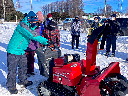 除雪機の操作説明