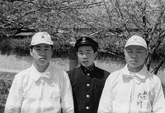 後輩と一緒に