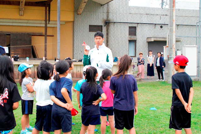 陸上教室の様子