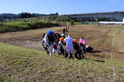 山に差しかったチーム。ここで馬力を出さないと一気に遅れてしまいます