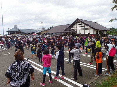  盛大に行われた今年の「ひらたジョグウォークフェスタ」。月に一度の開催を望む声もありました