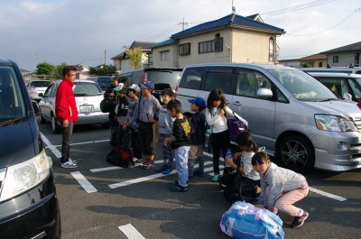 最後はいつもの場所で解散 みんな疲れた様子でした