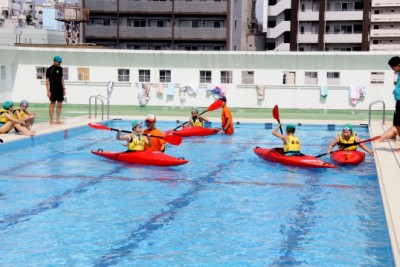 都内小学校での水辺の安全教室より