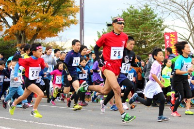 大人から子供までみんなで走り切りました！「アップダウンがきつかった～！」