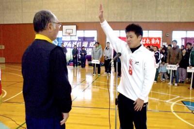 開会式で選手宣誓