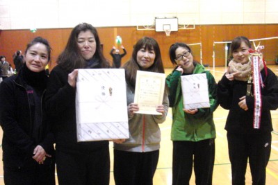 昨年の雪辱を果たして女子の部優勝「ことぶき」