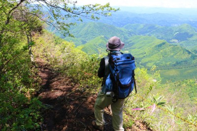 今年初の登山。1歩1歩踏みしめています