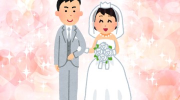 新郎新婦のイラスト