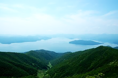 藻琴山山頂から見える景色