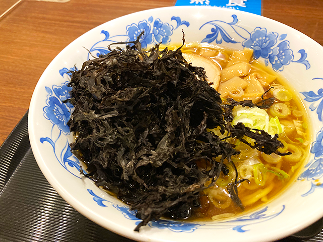 フェリー内で食べたラーメン