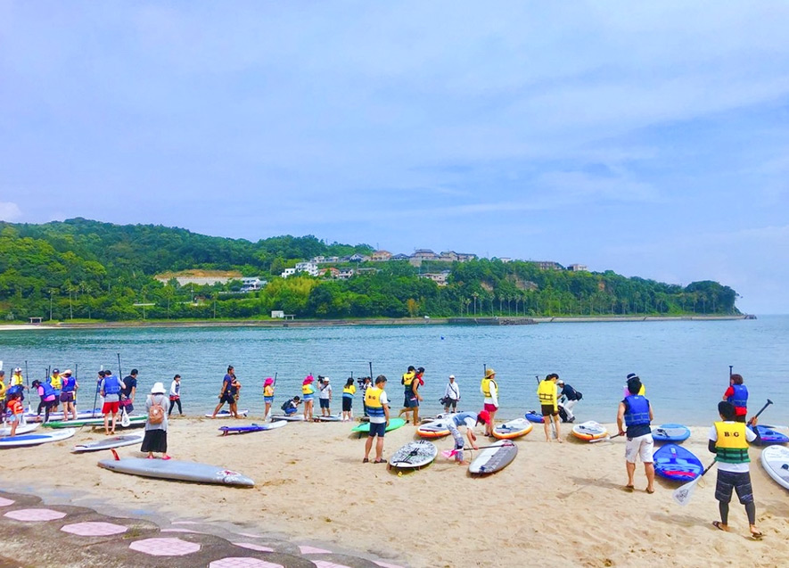 綺麗な海でSUP体験