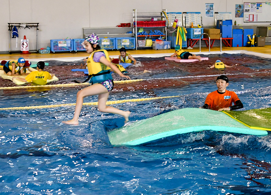 水上を駆け抜ける！