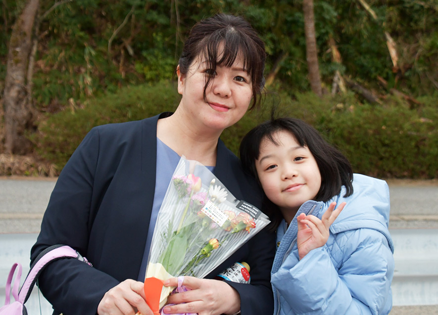 筆橋さん親子