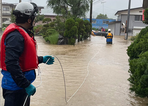 県内の複数地点で浸水被害が発生