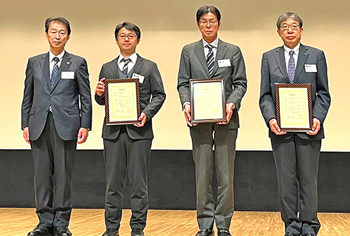 （写真左より）B&G財団 前田会長、東川町海洋センター 今野氏、浦臼町 川畑町長、積丹町 原教育長