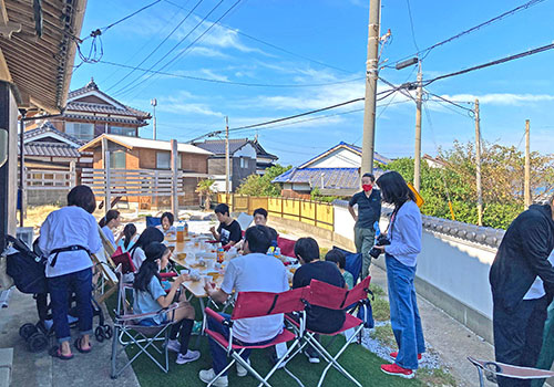 みんなで朝食