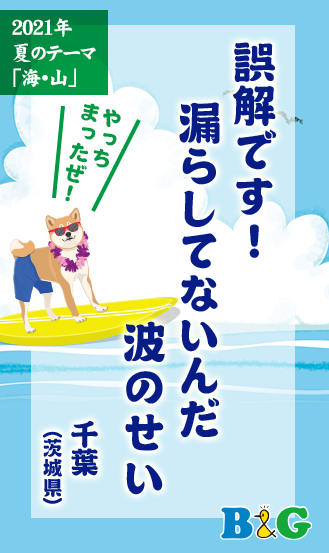 誤解です！　漏らしてないんだ　波のせい