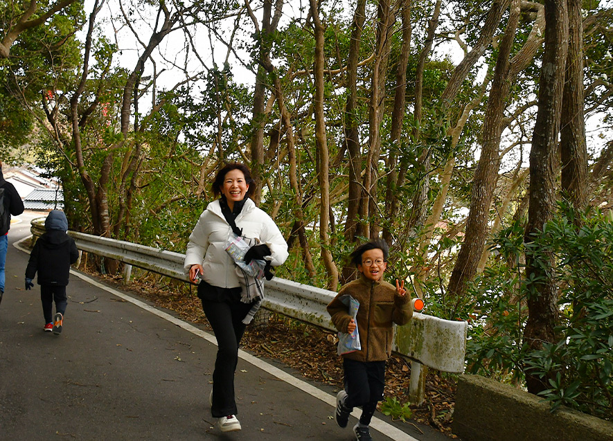 チェックポイントへ全力疾走